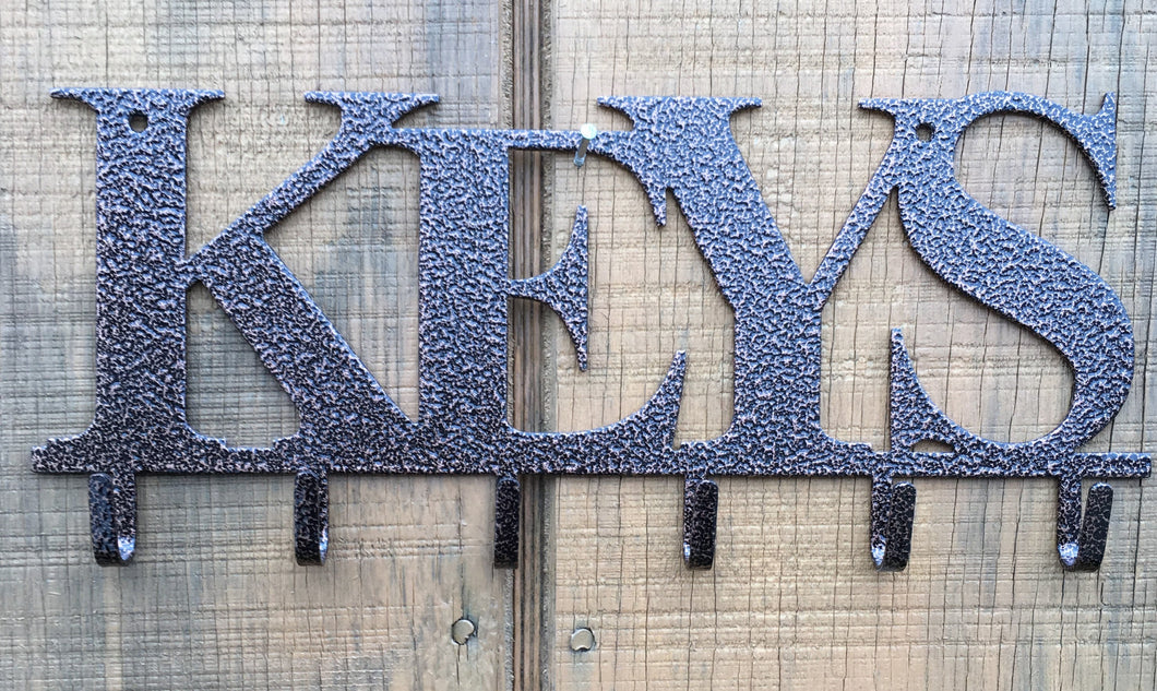 Keys, key hanger, metal monogram, metal wall decor, metal quote, Housewarming Gift, Christmas gift
