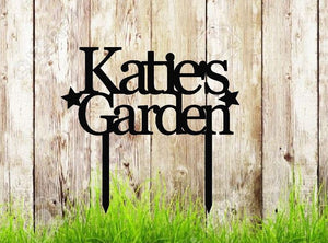 GARDEN SIGN - Personalized - Plasma cut, Steel Sign