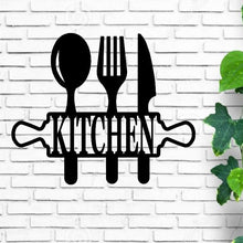 Load image into Gallery viewer, Metal Kitchen Sign Decor Kitchen Wall Decor Kitchen Wall Art Kitchen Word Sign Kitchen Gift Kitchen Decor Cooking Gift Housewarming Gift

