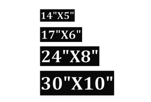 Vertical Home Address Sign, Metal Vertical Numbers