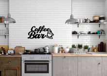 Load image into Gallery viewer, Coffee Bar, Wall Hanging, Metal Coffee Sign, Kitchen Decor, Coffee Bar Sign, Farmhouse Decor, Coffee Lover
