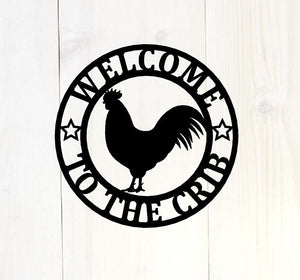 Last Name Chicken Door Hanger, Chicken Garden Flag, Chicken Sign, Chicken Decor, Farmhouse Chicken Wall Decor, rooster