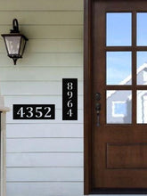 Load image into Gallery viewer, Metal Address Sign, Metal Address Plaque, Address Sign,  House Numbers, Vertical Address Plaque, Horizonatal Address Sign, Address Number
