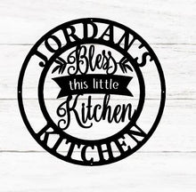 Load image into Gallery viewer, Personalized Kitchen Signs, Custom Kitchen Sign Wall Decor, Custom Metal Sign for Kitchen, Nana&#39;s Kitchen Metal Sign, Nana Mothers Day Gift
