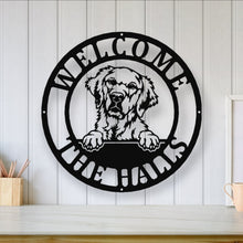 Load image into Gallery viewer, Custom Dog Sign, Pet Spot Sign, Dog name sign, Personalized Dog Sign, Custom Dog name sign, Metal sign, Dog Lover Gift, Dog Paw Sign, Breed
