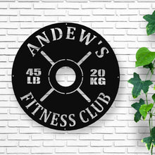 Load image into Gallery viewer, Gym Sign | Personalized Home Gym Sign | Custom Metal Gym Sign | Home Gym Sign | Cross Fit Sign
