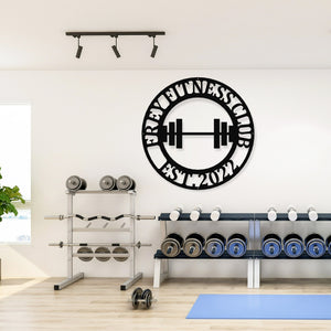 Gym Sign | Personalized Home Gym Sign | Custom Metal Gym Sign | Home Gym Sign | Cross Fit Sign