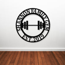 Load image into Gallery viewer, Gym Sign | Personalized Home Gym Sign | Custom Metal Gym Sign | Home Gym Sign | Cross Fit Sign
