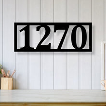 Load image into Gallery viewer, Custom metal address sign, custom street, rustic décor, metal numbers, Metal house numbers, address plaque, address sign, home décor
