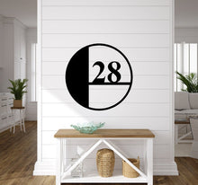 Load image into Gallery viewer, Custom metal address sign, custom street, rustic décor, metal numbers, Metal house numbers, address plaque, address sign, home décor
