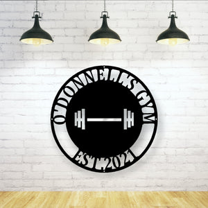 Gym Sign | Personalized Home Gym Sign | Custom Metal Gym Sign | Home Gym Sign | Cross Fit Sign
