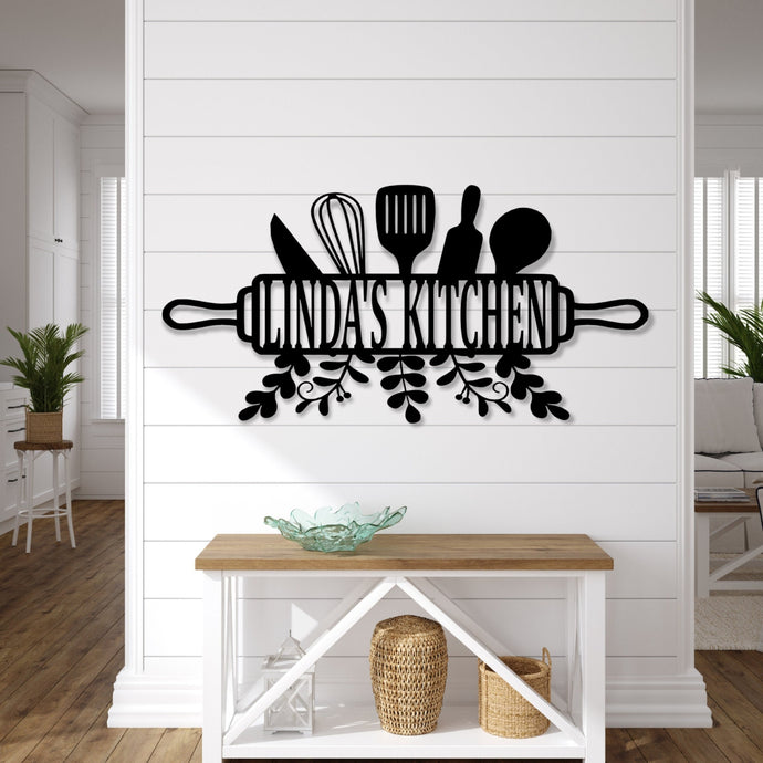 Kitchen Gifts, Custom Metal Sign for Kitchen, Personalized Kitchen Signs, Kitchen Wall Decor, Nana Mothers Day Gift, Custom Kitchen Sign